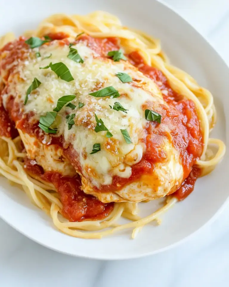 Homemade Easy Baked Chicken Parmesan for Two photo