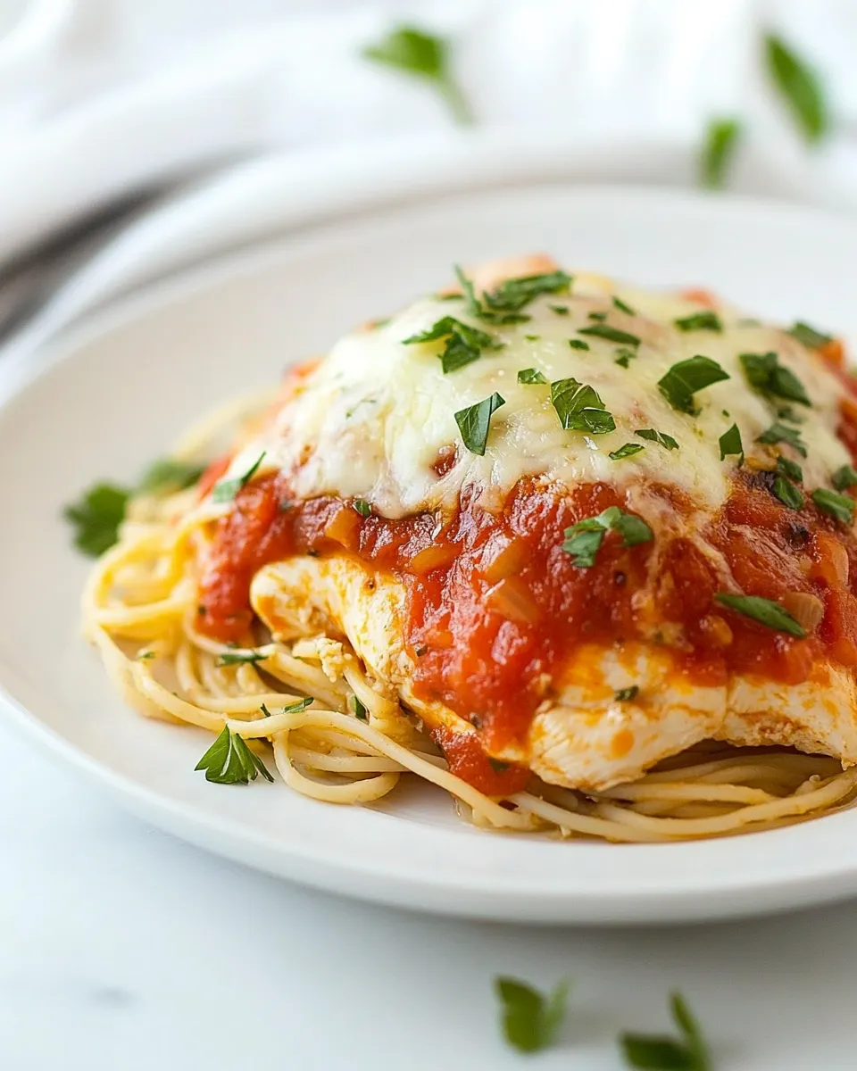Quick Easy Baked Chicken Parmesan for Two recipe photo