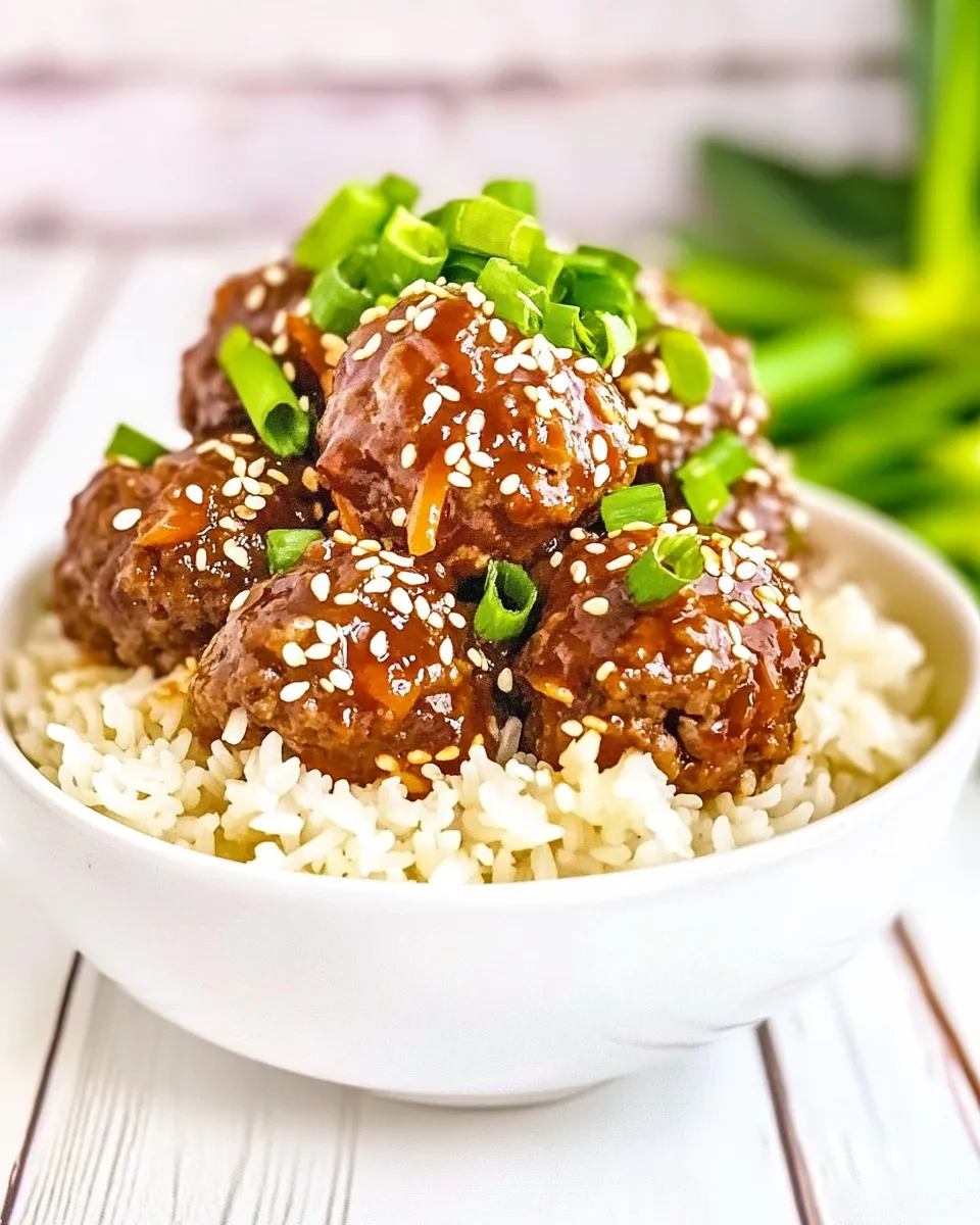 Quick Easy Beef Bulgogi Meatballs dish photo