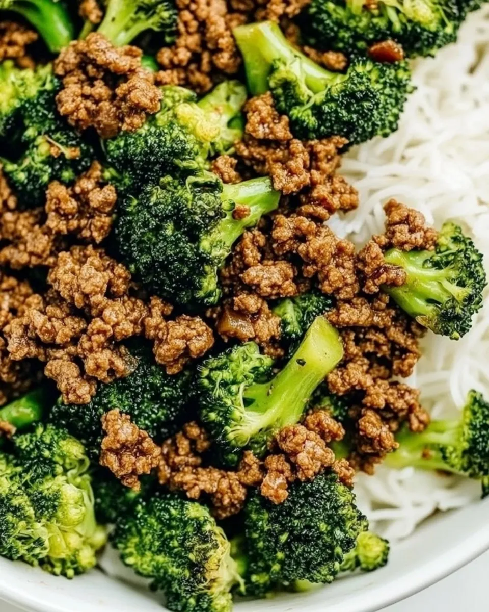 Classic Easy Beef and Broccoli (with Ground Beef) image