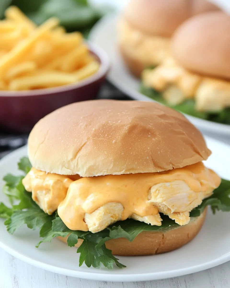Delicious Easy Cheesy Chicken Sandwiches recipe photo