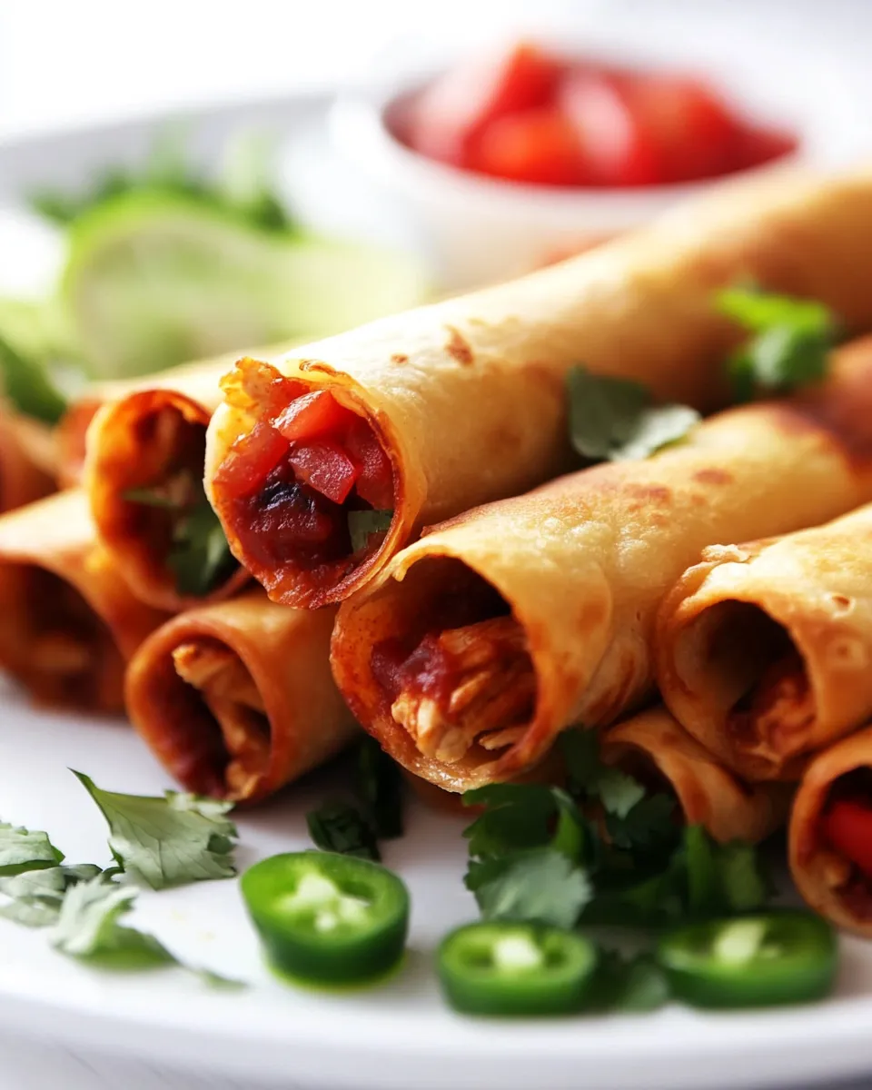 Delicious Easy Chicken Flautas Recipe shot