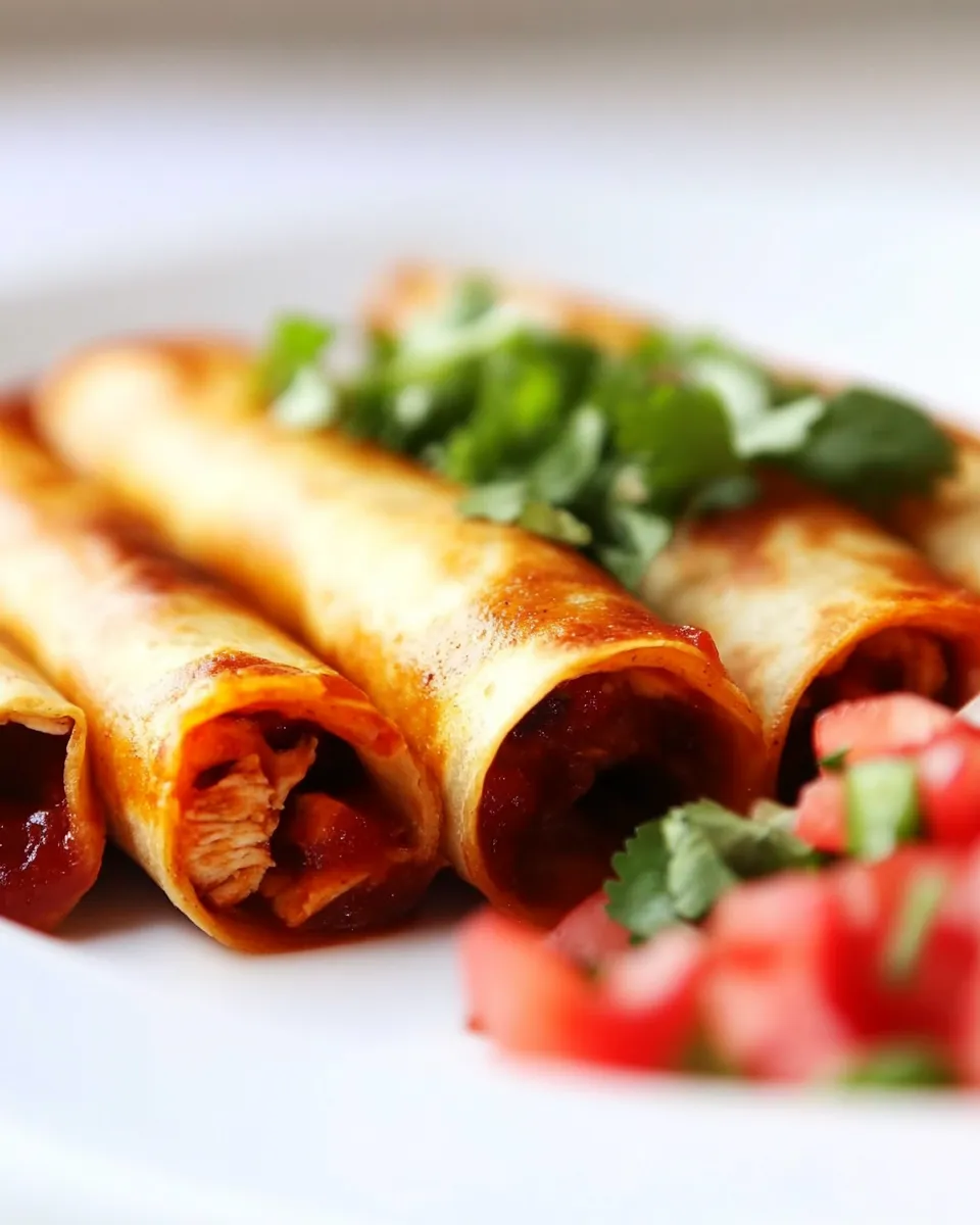 Quick Easy Chicken Flautas Recipe recipe photo