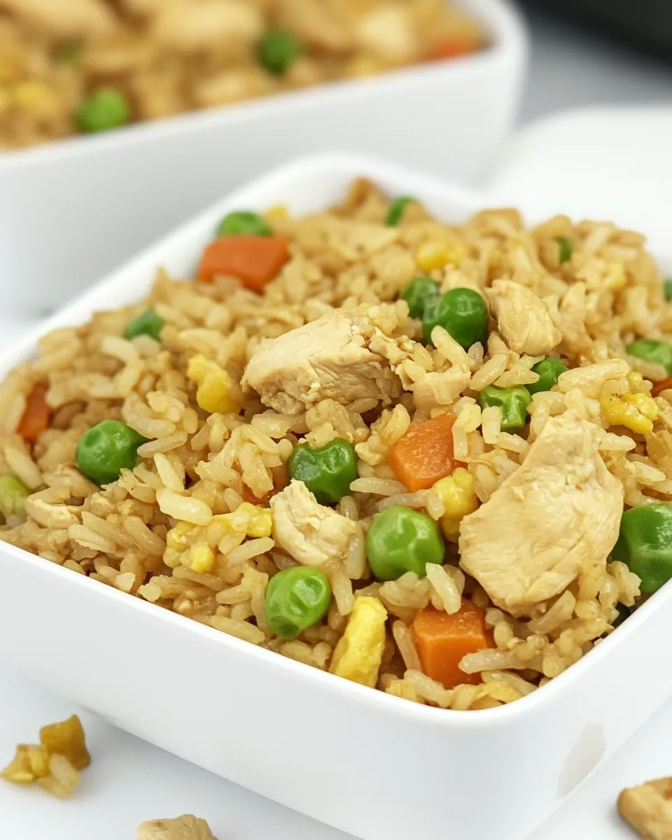Classic Easy Chicken Fried Rice (20 min meal) dish photo