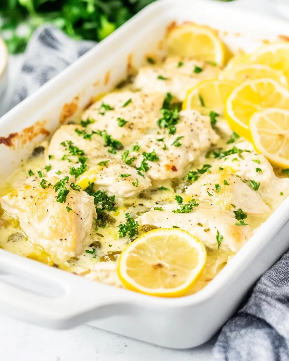 Delicious Easy Chicken Piccata Casserole image