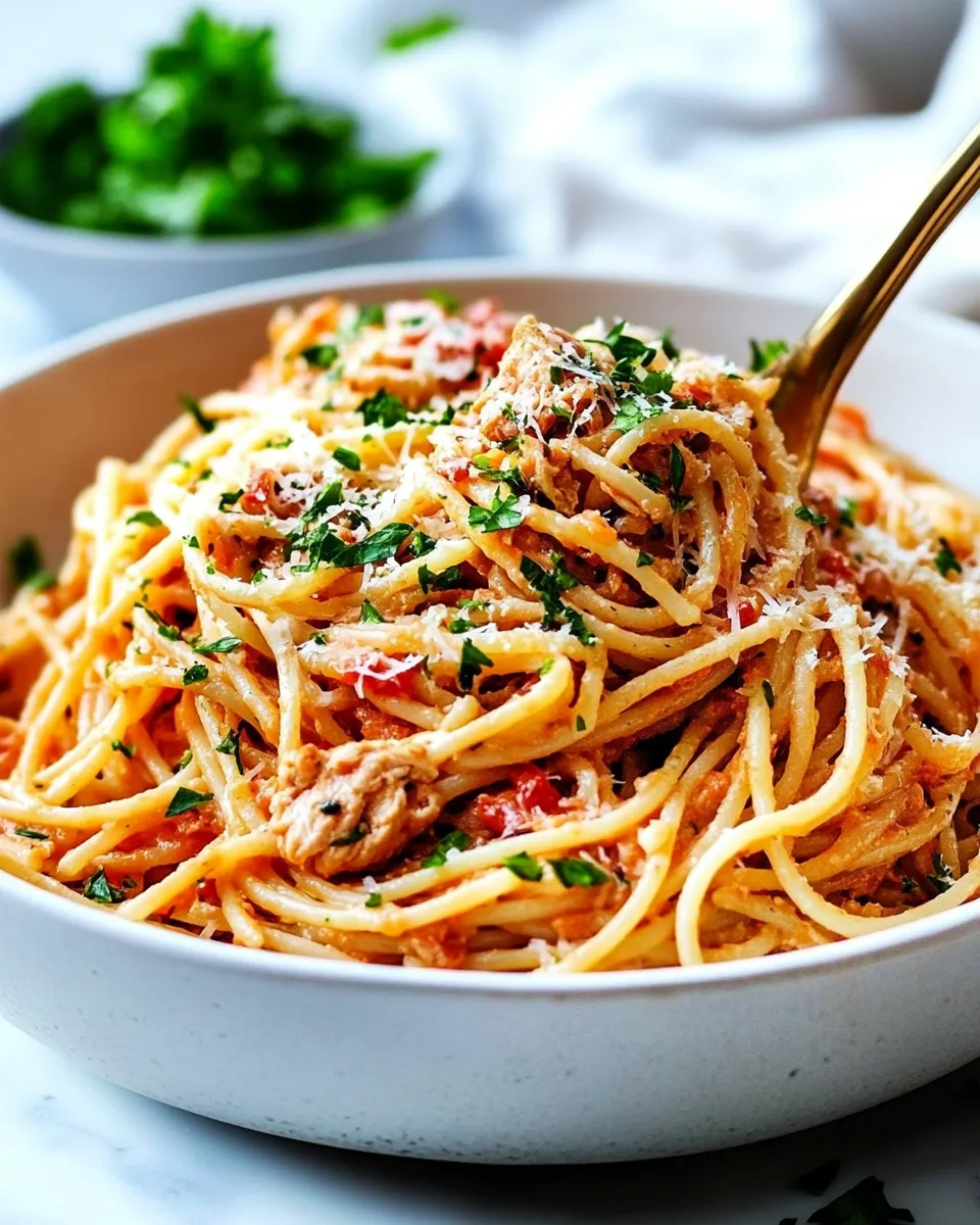 Classic Easy Chicken Spaghetti image