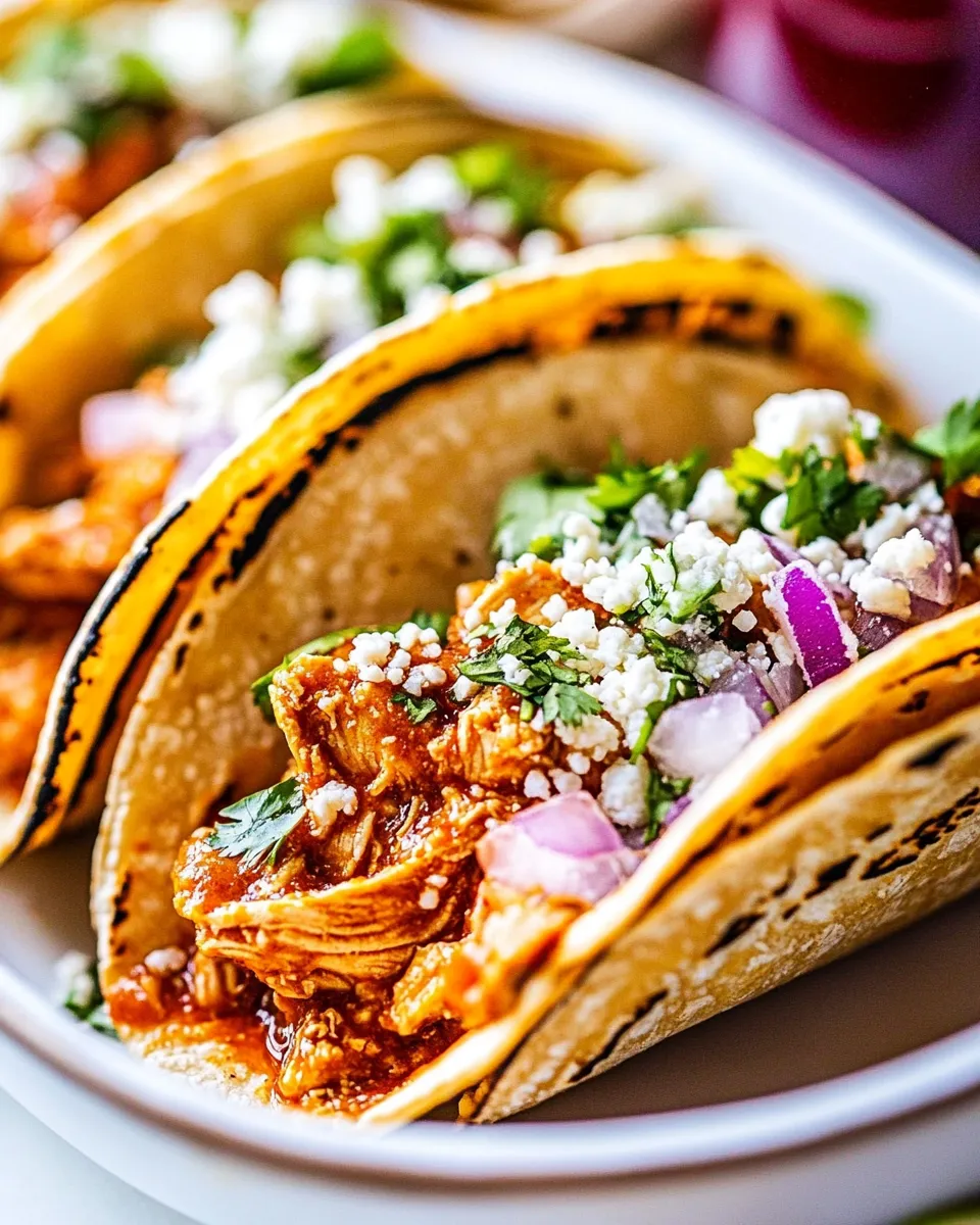 Delicious Easy Chicken Tinga Tacos recipe photo