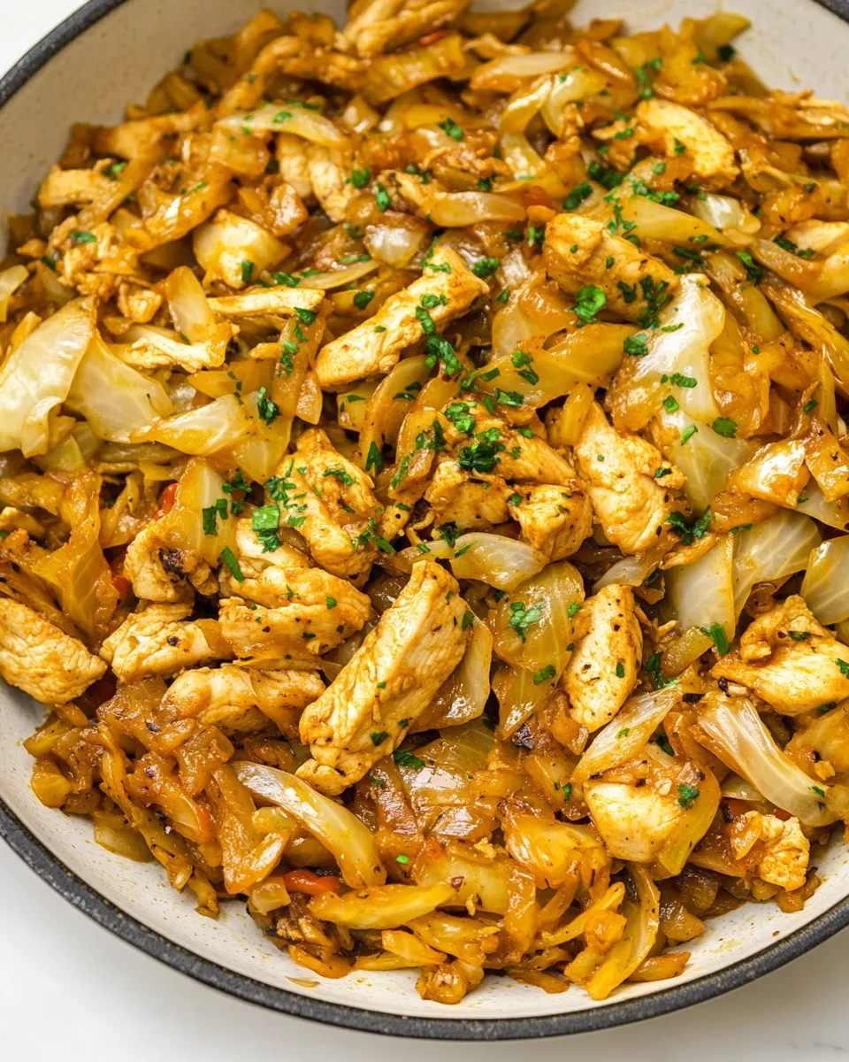Homemade Easy Chicken and Cabbage Stir Fry photo