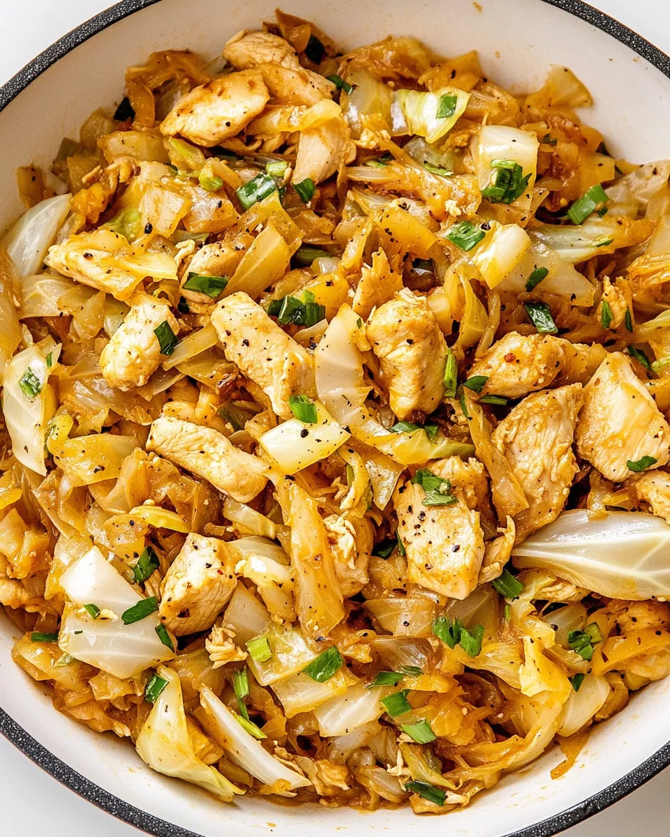 Classic Easy Chicken and Cabbage Stir Fry image