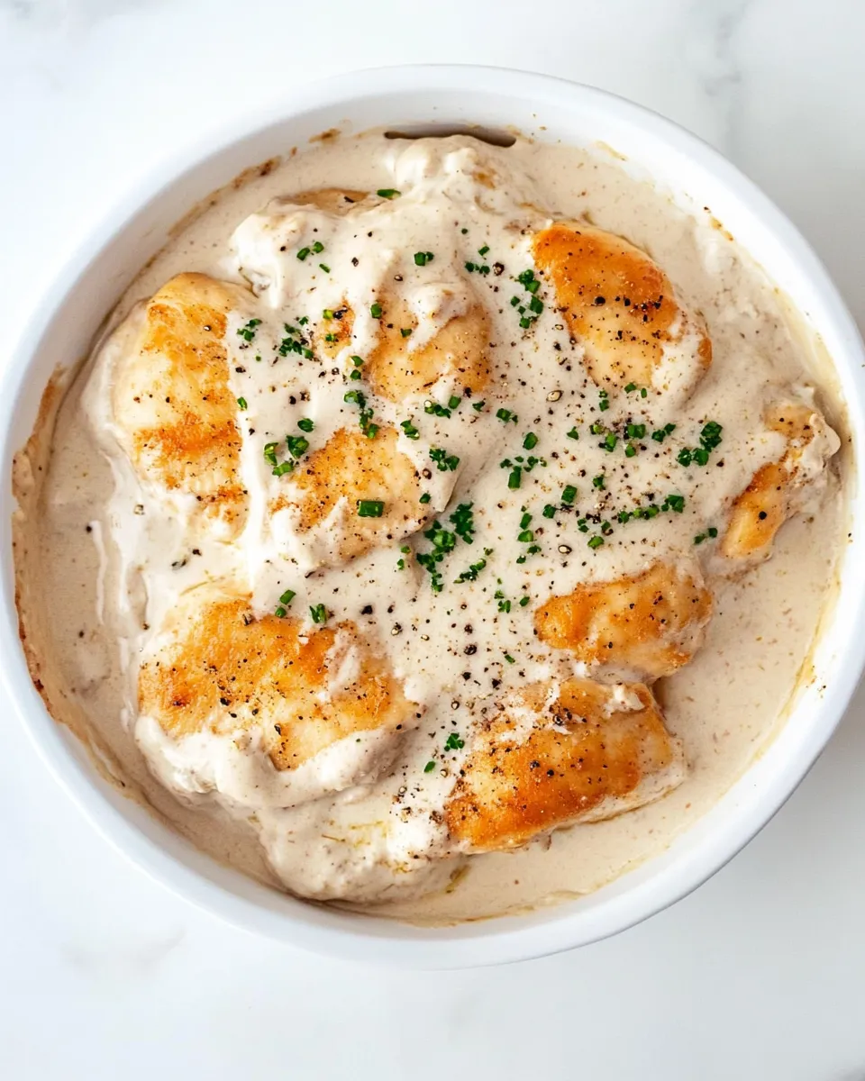 Quick Easy Cream Cheese Chicken shot