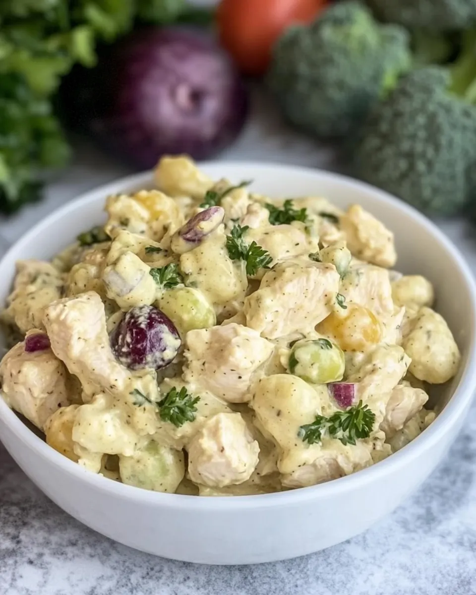 Delicious Easy Curried Chicken Salad Recipe shot