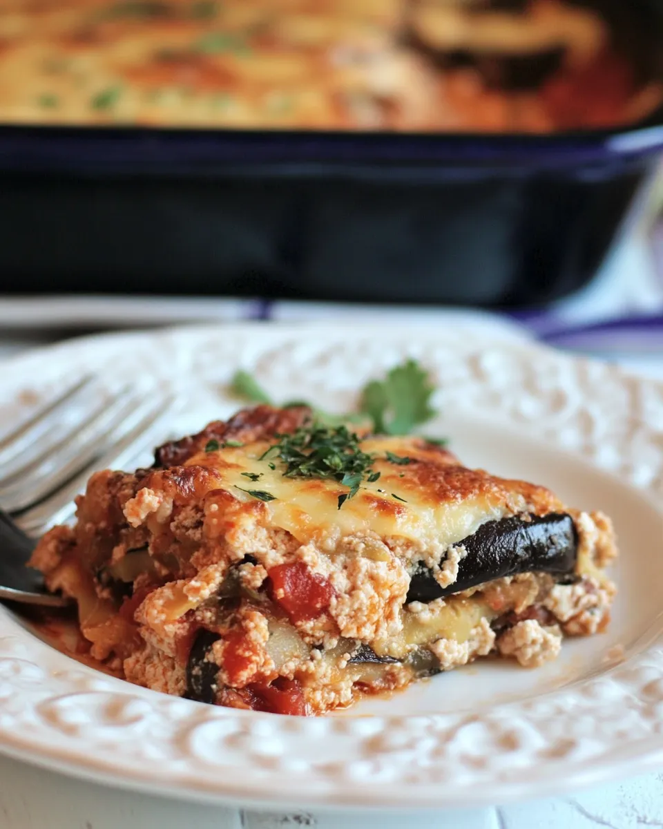 Classic Easy Eggplant Lasagna Recipe image