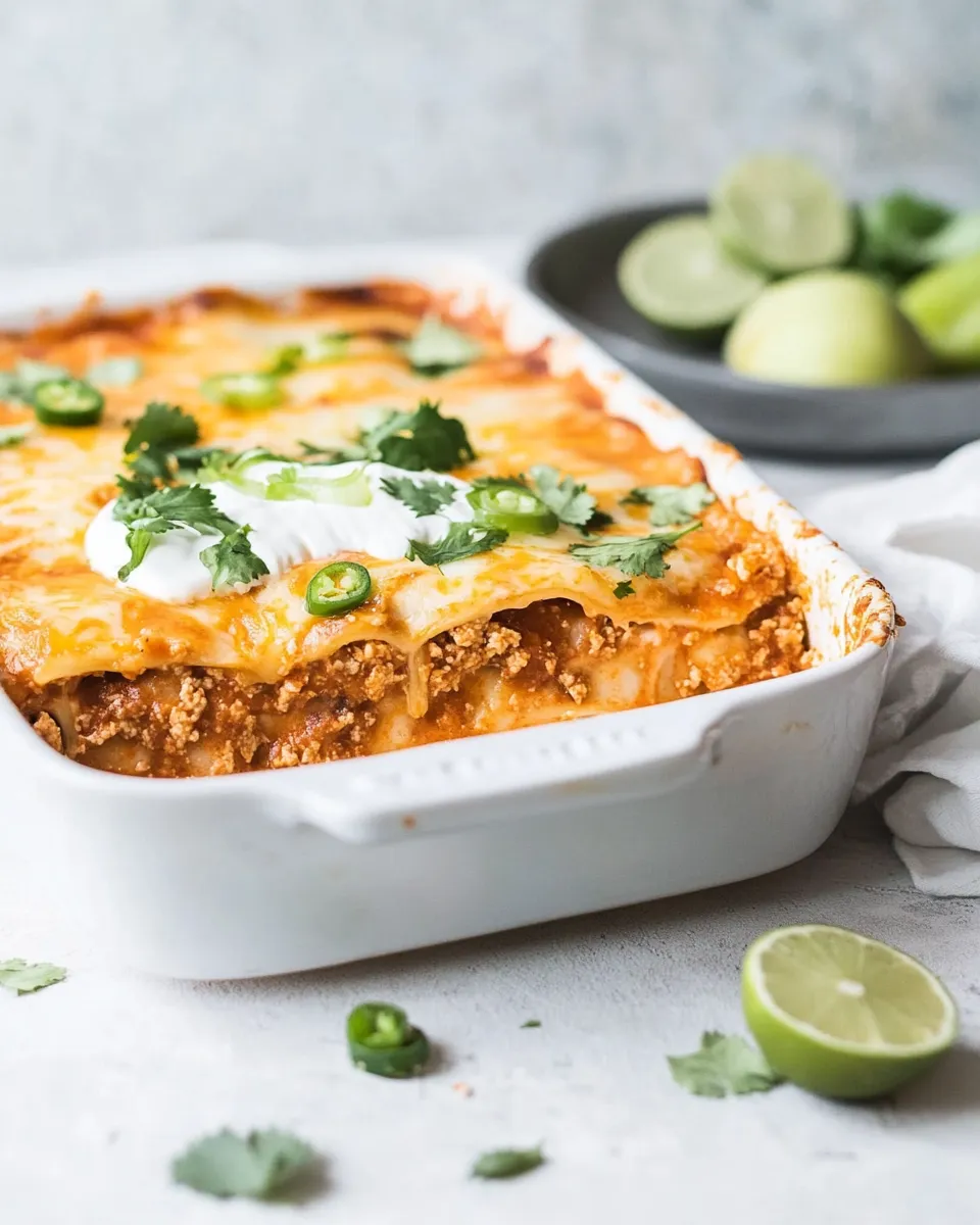Tasty Easy Enchilada Lasagna. photo