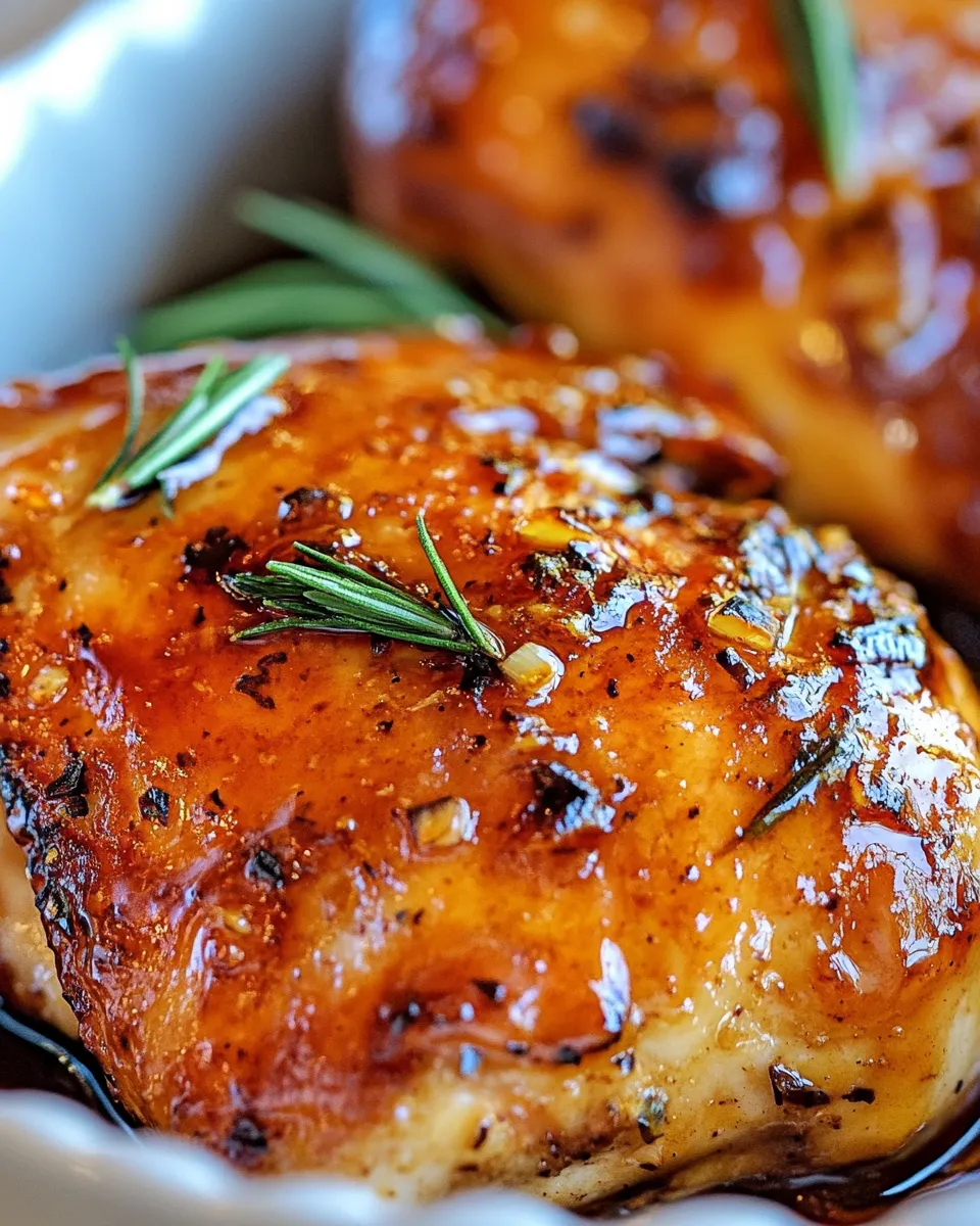 Homemade Easy Glazed Honey Balsamic Chicken photo