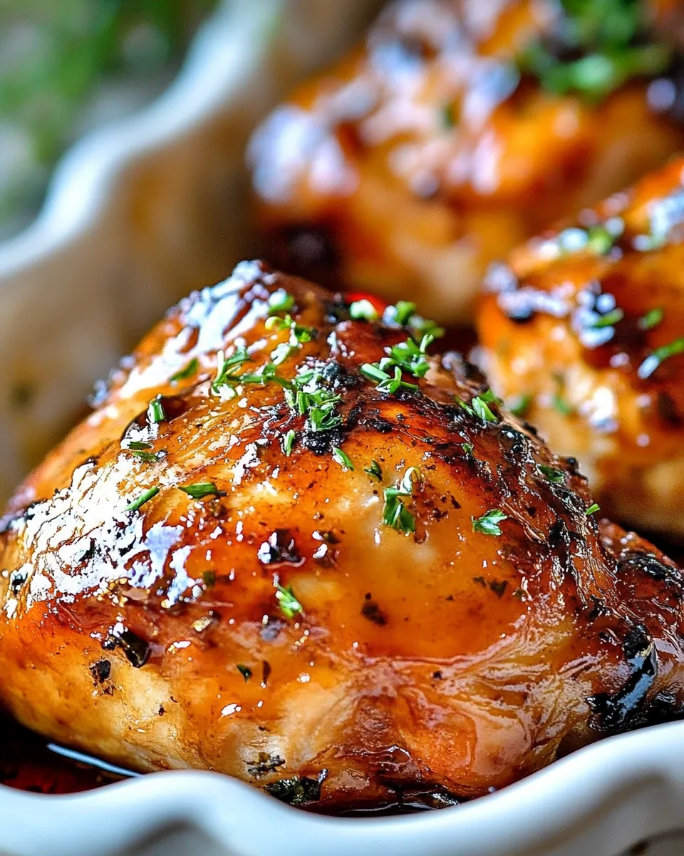 Delicious Easy Glazed Honey Balsamic Chicken recipe photo