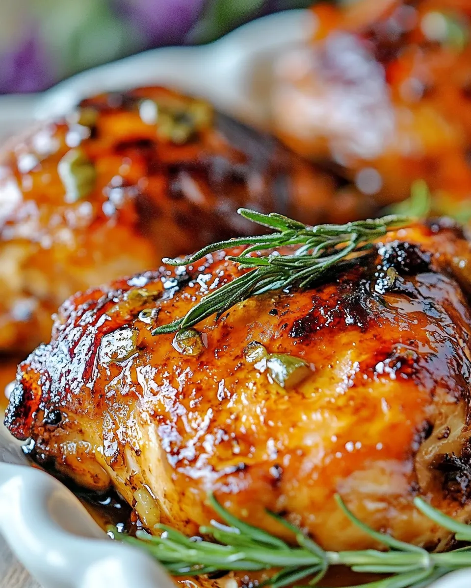 Quick Easy Glazed Honey Balsamic Chicken shot