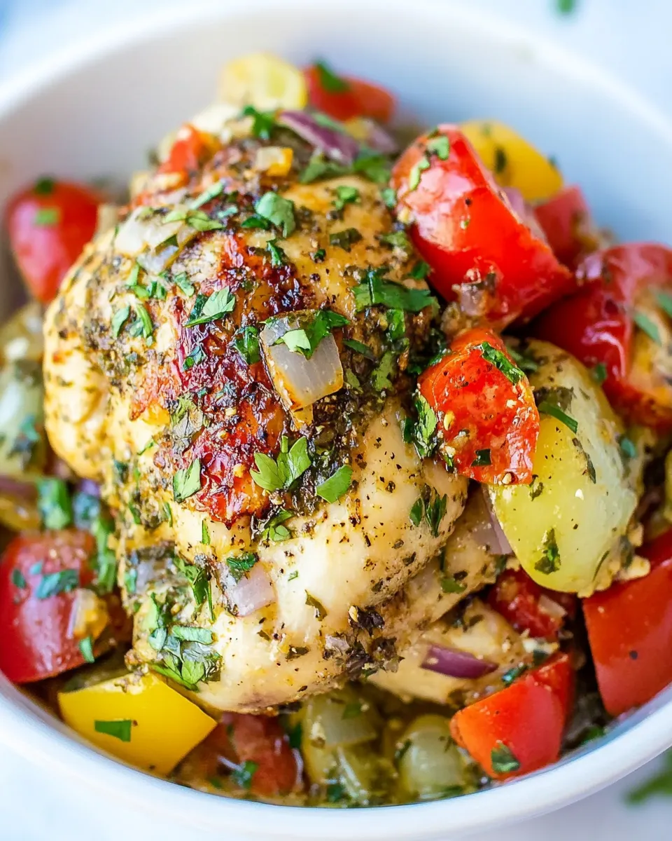 Quick Easy Greek Chicken shot