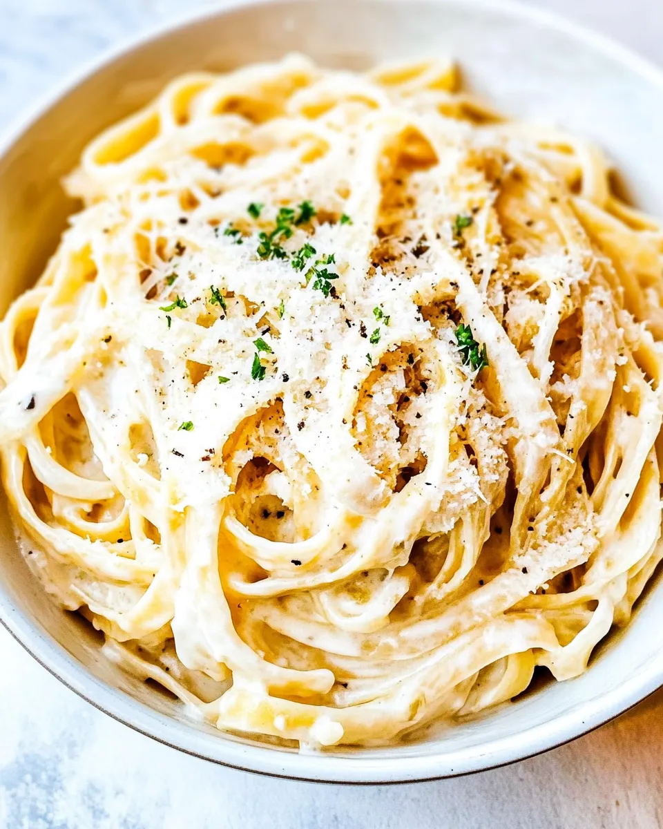 Delicious Easy Homemade Fettuccine Alfredo recipe photo