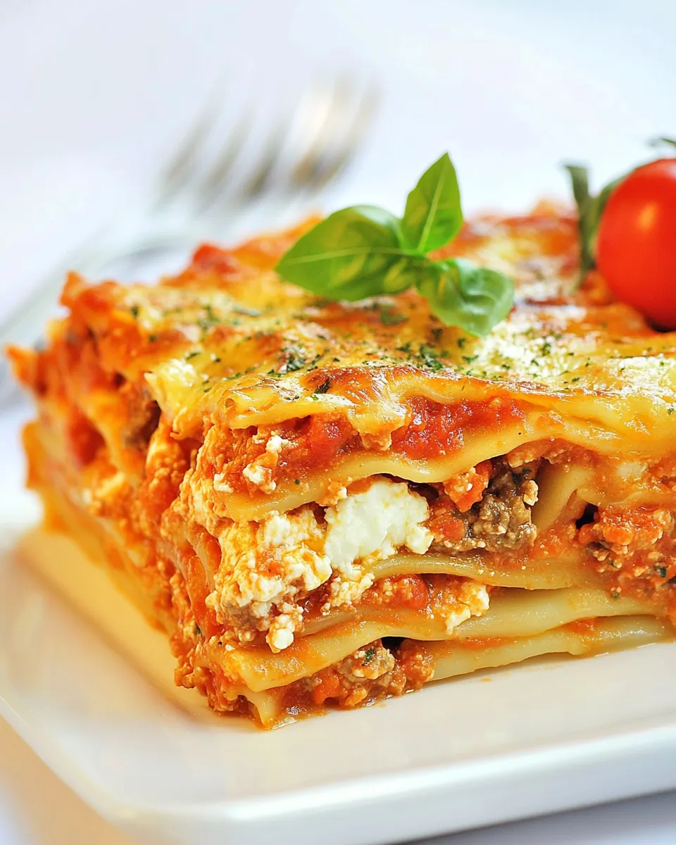 Quick Easy Homemade Lasagna With Cottage Cheese: Better Than Store-Bought food shot