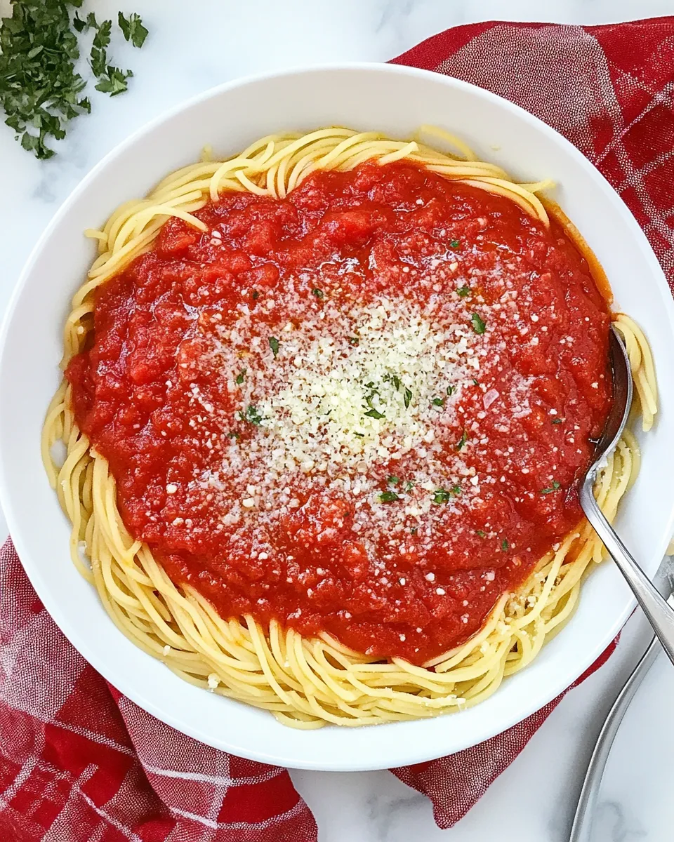 Delicious Easy Homemade Spaghetti Sauce Recipe (Better Than Store-Bought) shot