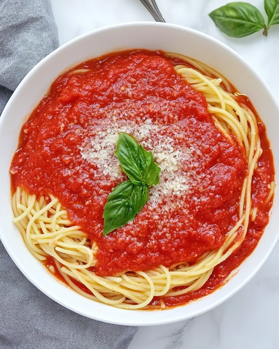 Quick Easy Homemade Spaghetti Sauce Recipe (Better Than Store-Bought) recipe image