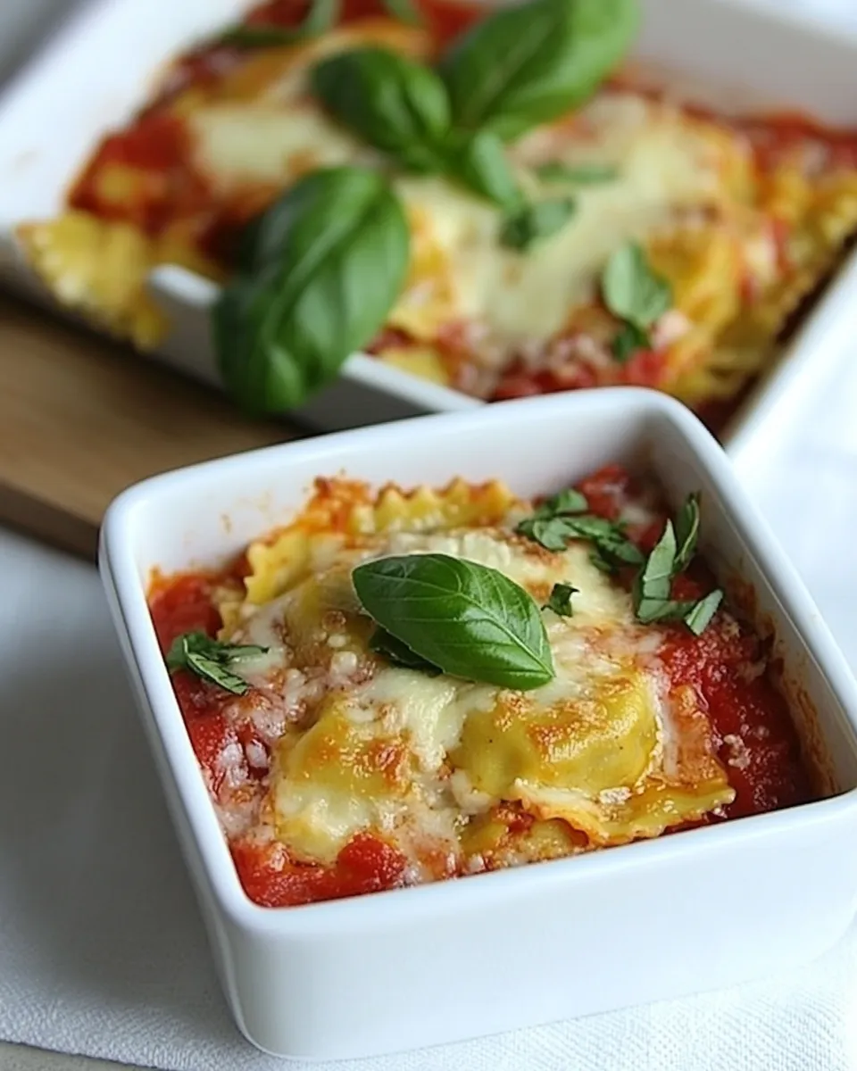 Homemade Easy Individual Ravioli Lasagnas Recipe image