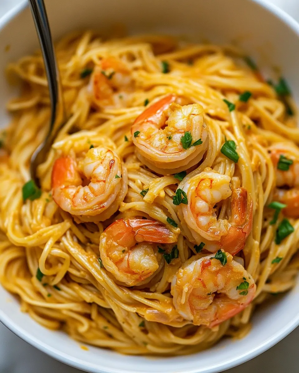 Classic Easy Instant Pot Bang Bang Shrimp Pasta image