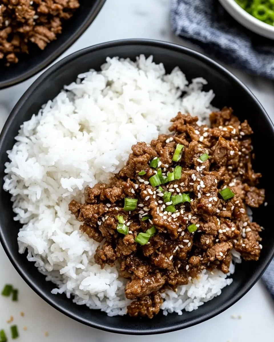 Quick Easy Korean Beef food shot