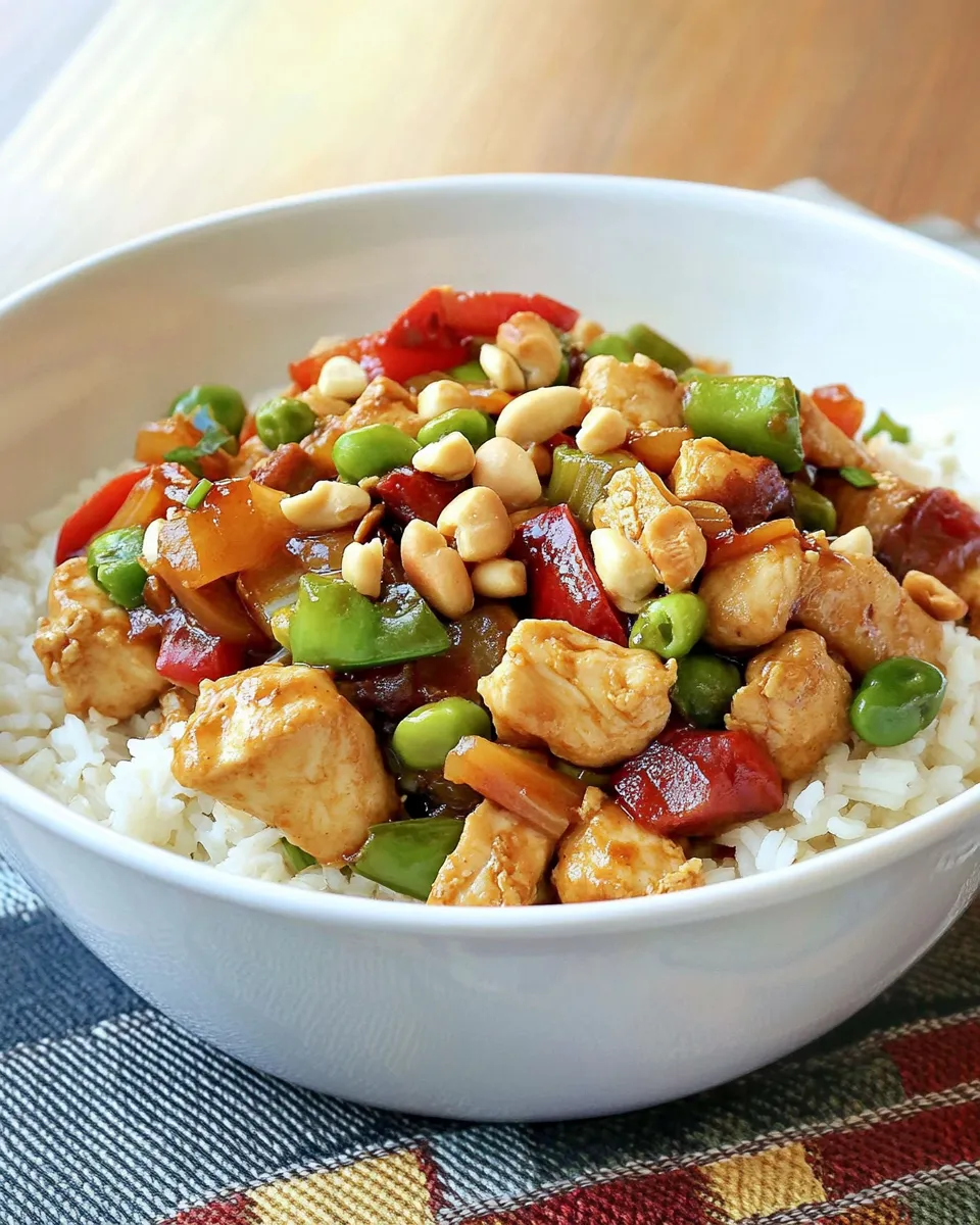 Quick Easy Kung Pao Chicken food shot