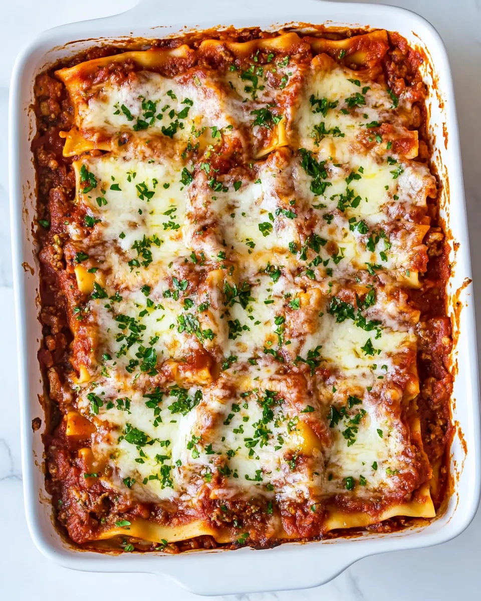 Delicious Easy Lasagna Recipe shot