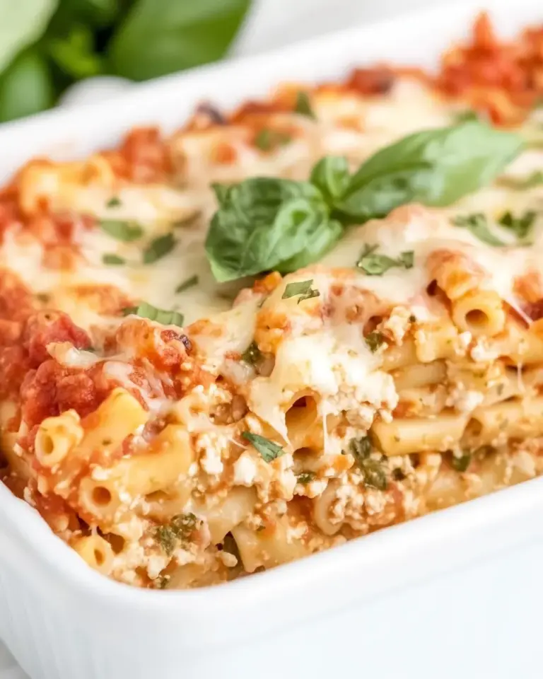 Homemade Easy Meatless Baked Ziti Recipe photo