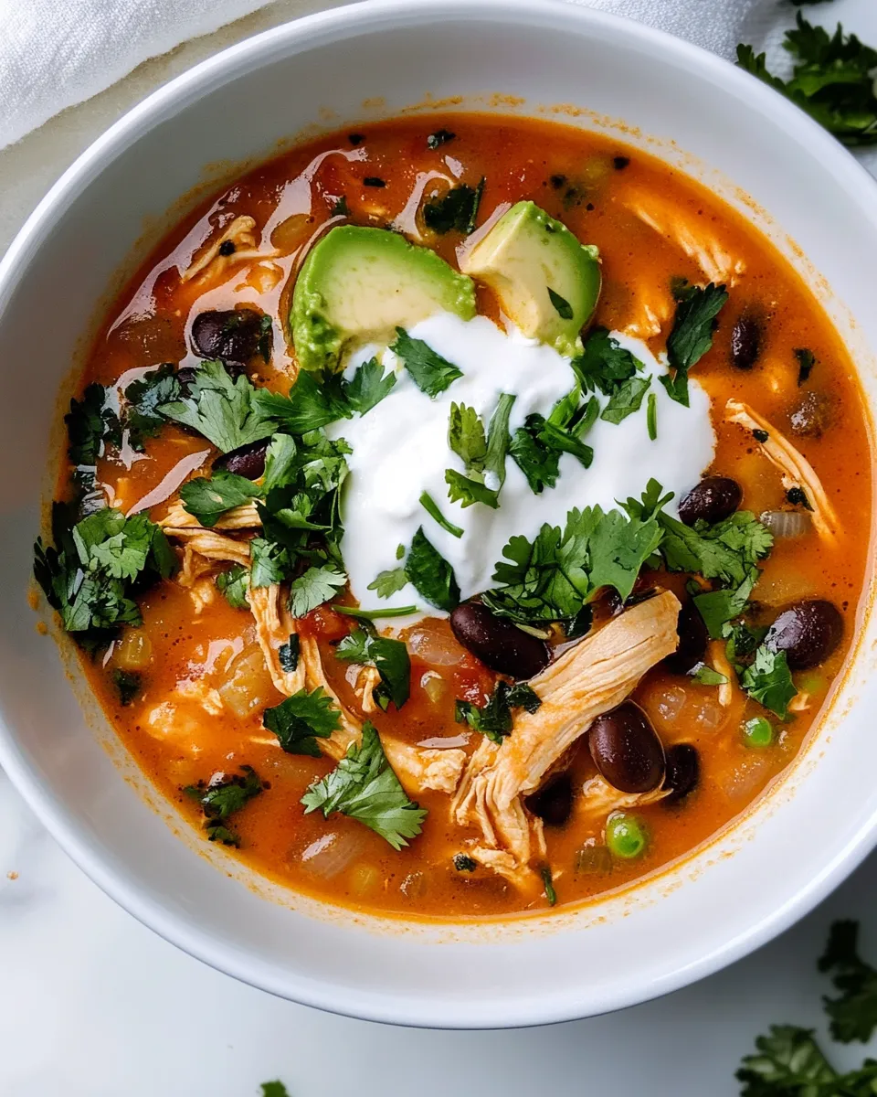 Homemade Easy Mexican Chicken Tortilla Soup photo