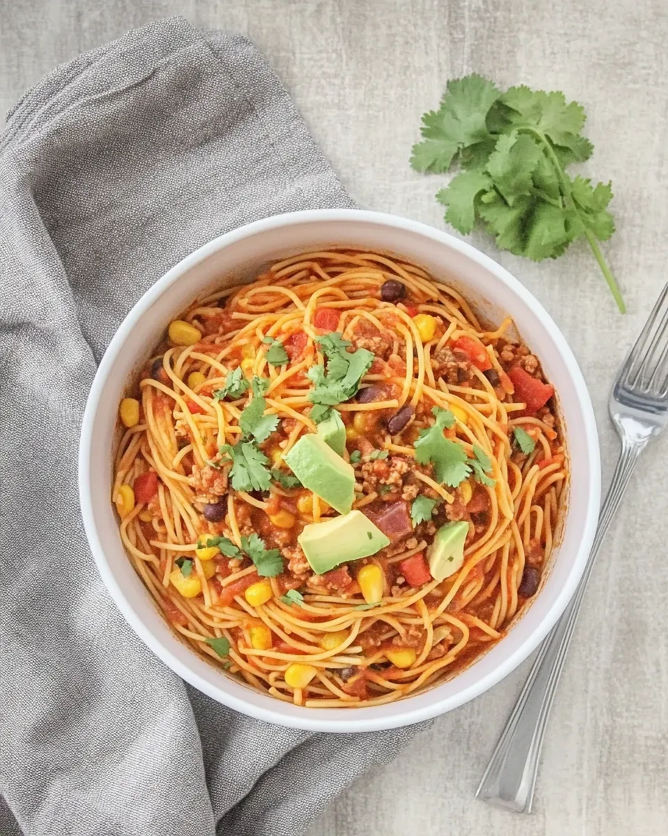 Classic Easy Mexican Spaghetti Recipe image