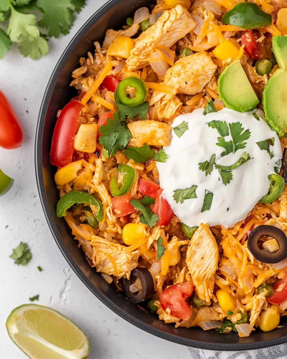 Classic Easy One-Pan Chicken Burrito Bowls dish photo