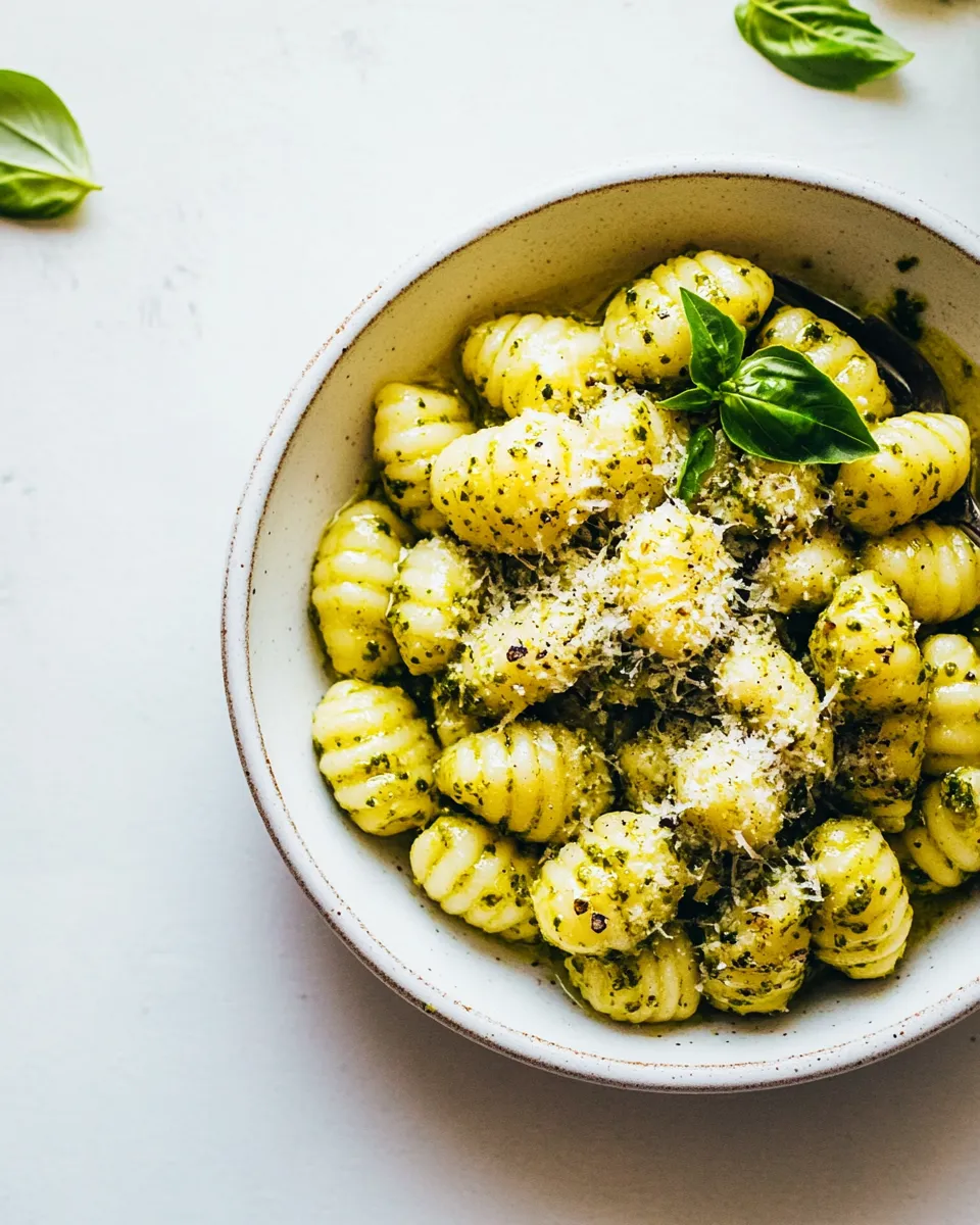 Quick Easy Pesto Gnocchi Recipe (Plus A Leveled Up Version!) recipe image