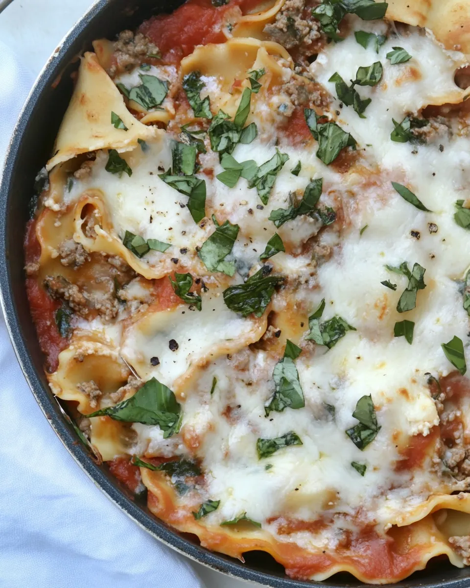 Delicious Easy Skillet Lasagna recipe photo