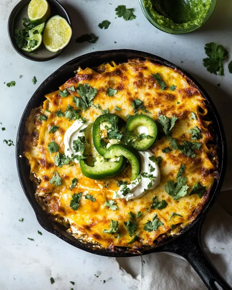 Savory Easy Skillet Mexican Lasagna. recipe photo