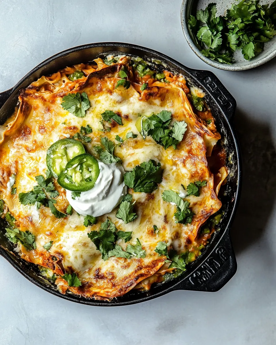 Delicious Easy Skillet Mexican Lasagna. image
