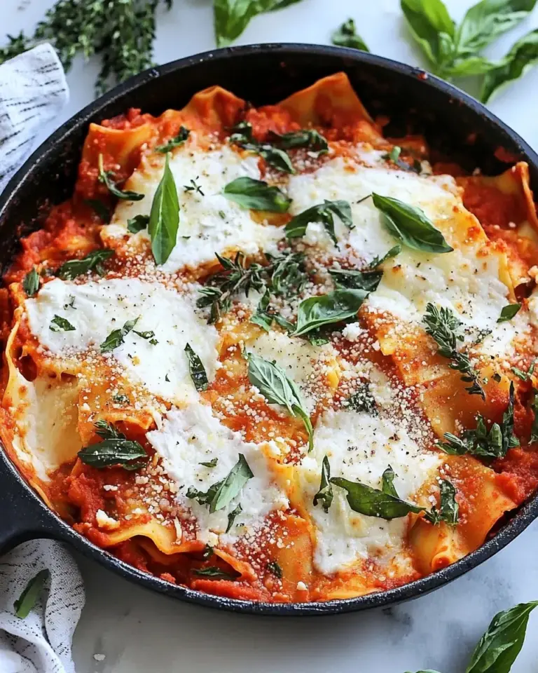 Homemade Easy Skillet Vegetable Lasagna photo