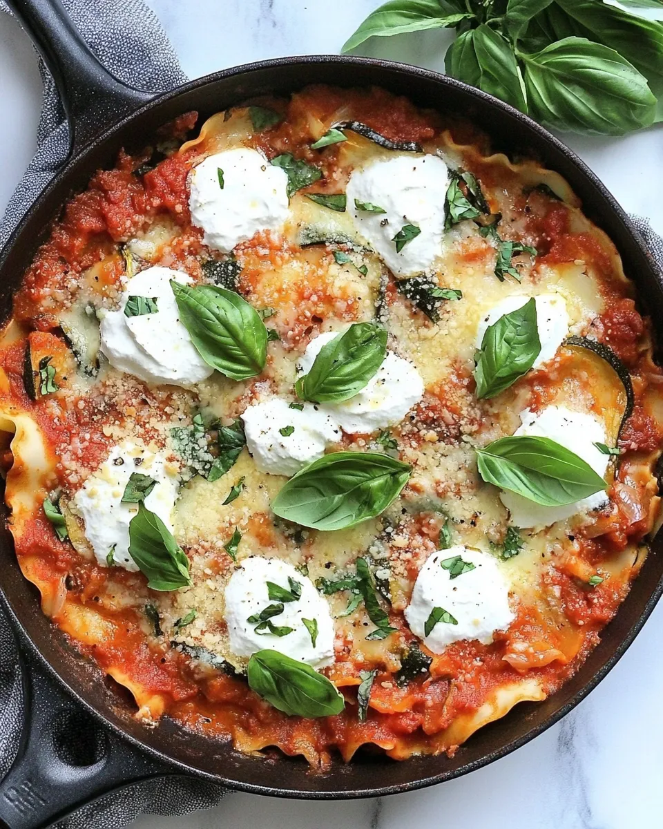 Classic Easy Skillet Vegetable Lasagna image