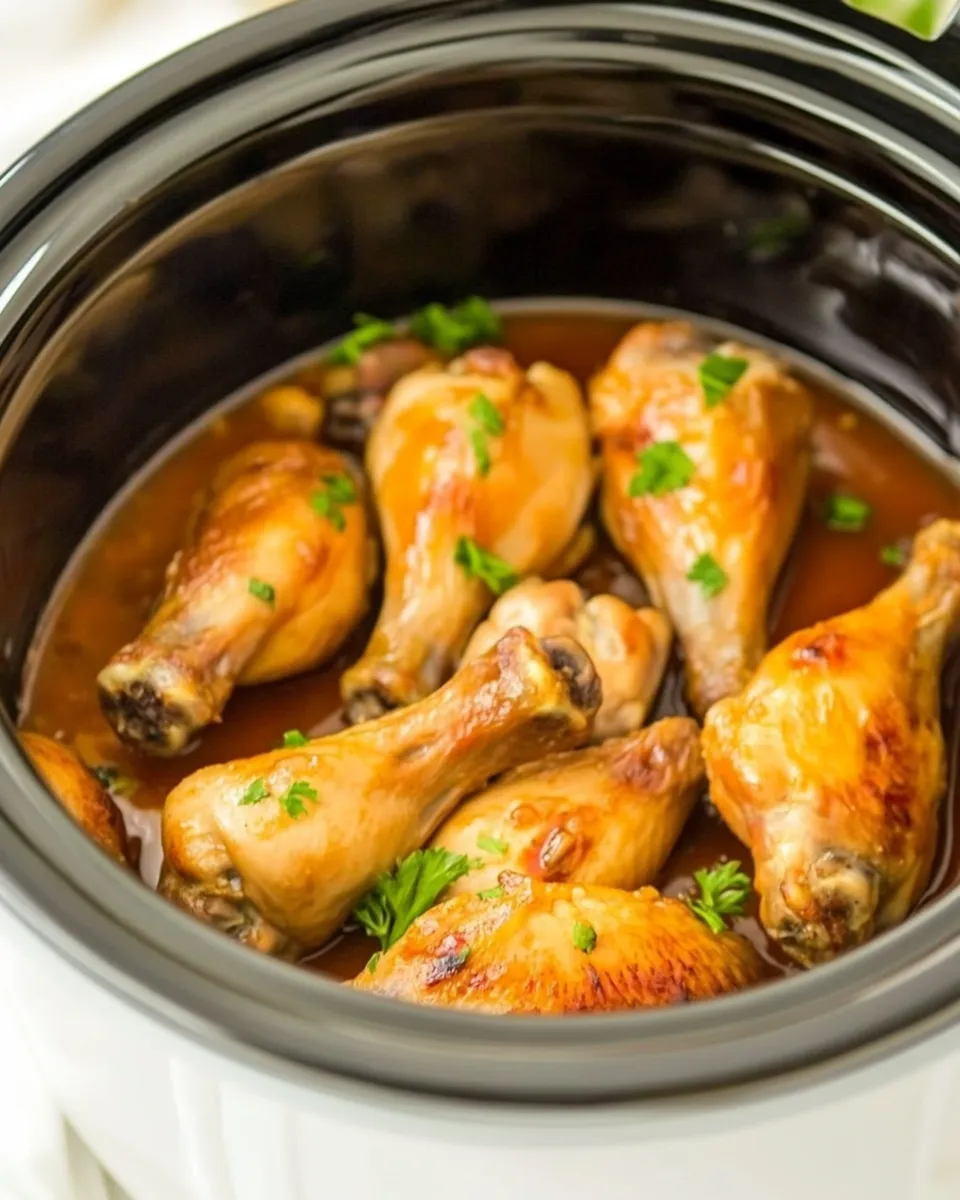 Delicious Easy Slow Cooker Chicken Drumsticks (5 Ingredients!) recipe photo
