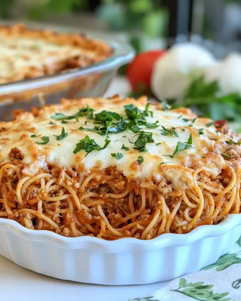 Homemade Easy Spaghetti Pie photo