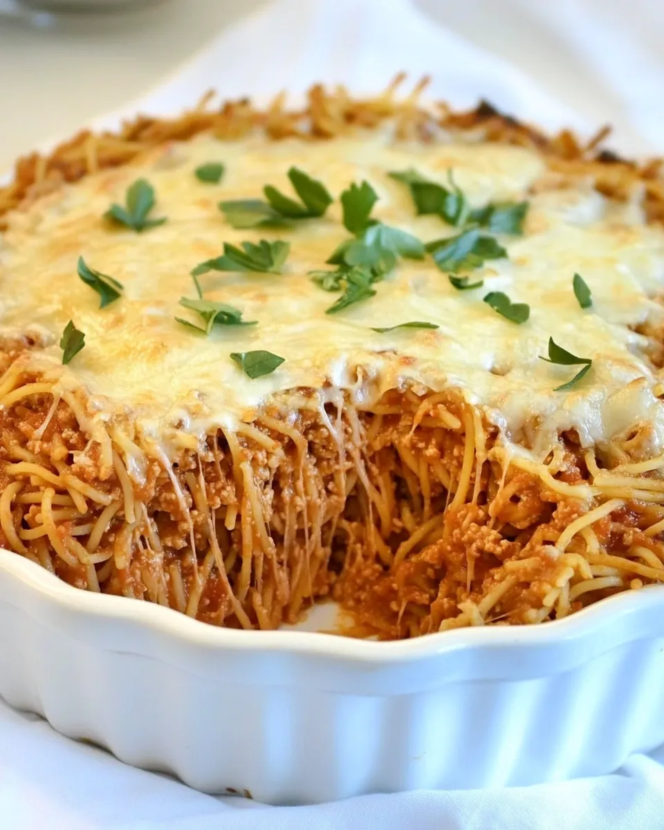Classic Easy Spaghetti Pie image