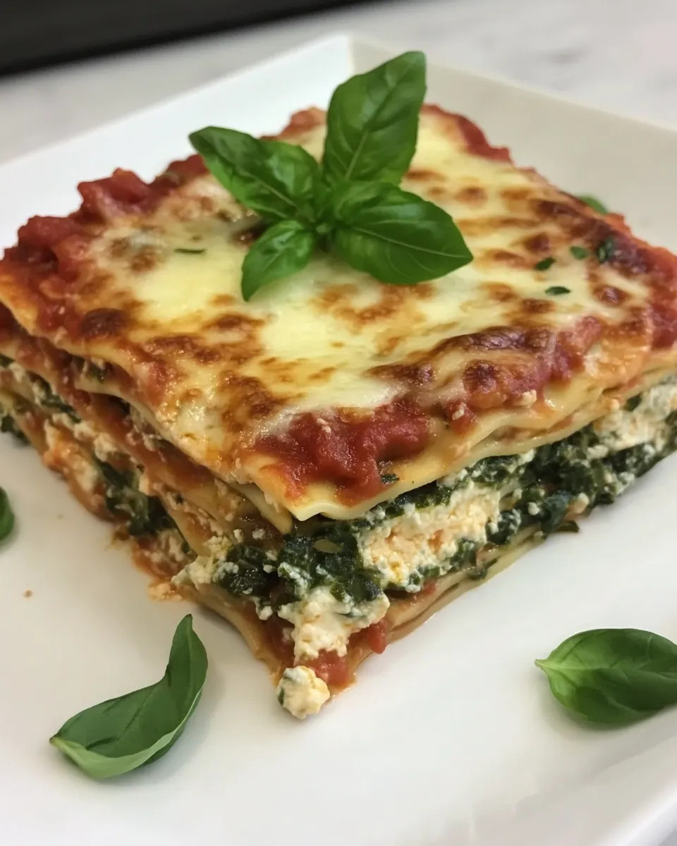 Classic Easy Spinach Lasagna image