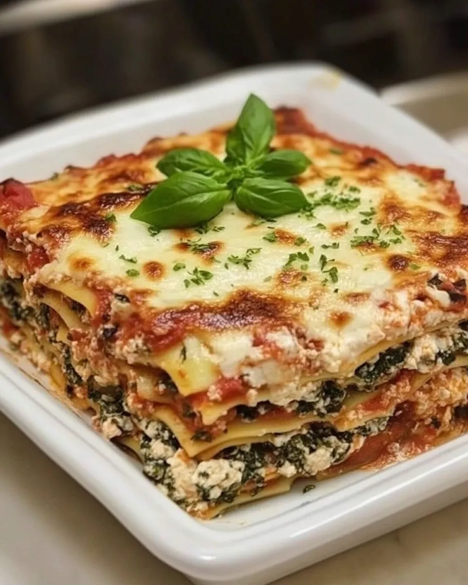 Delicious Easy Spinach Lasagna recipe photo