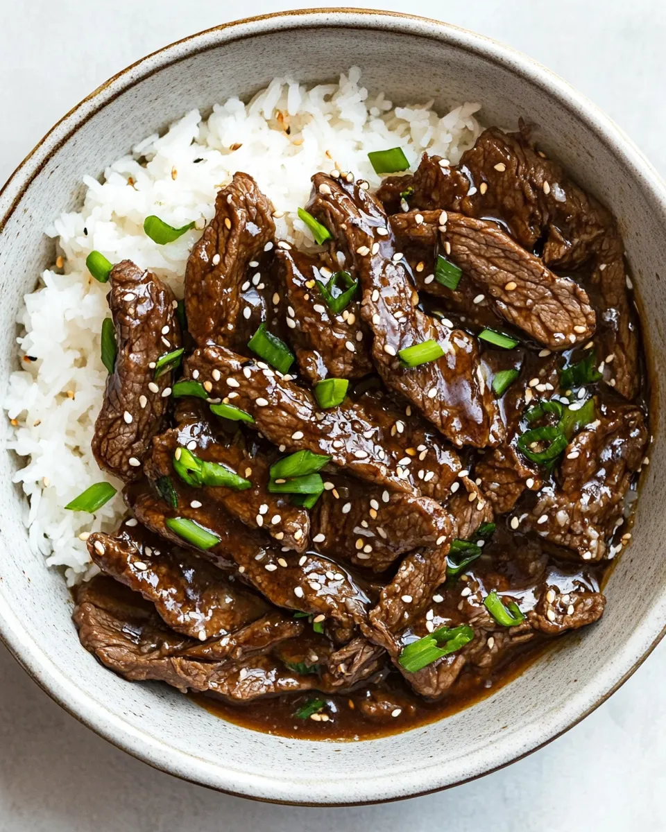 Quick Easy, Tender Beef Teriyaki food shot
