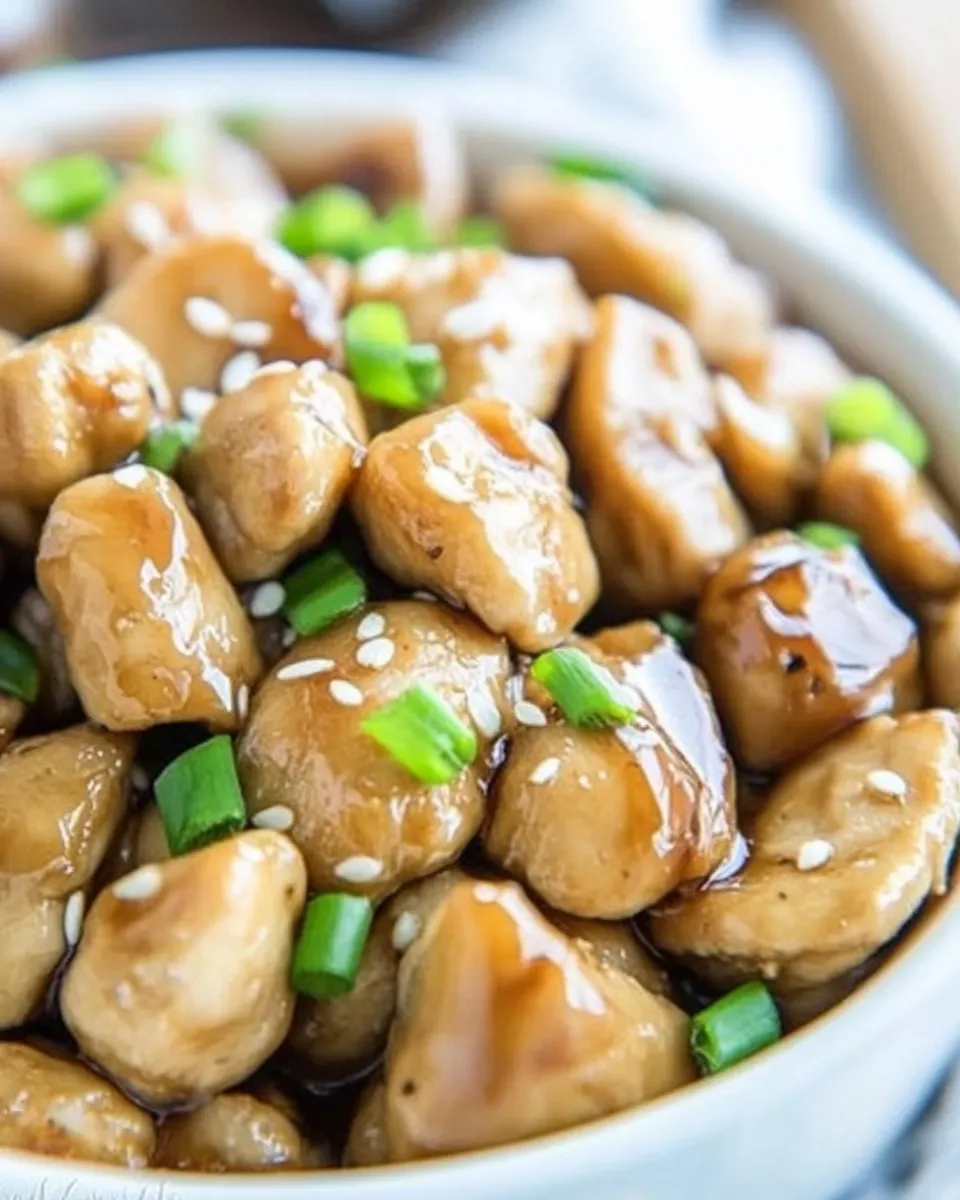 Quick Easy Teriyaki Chicken Bites food shot