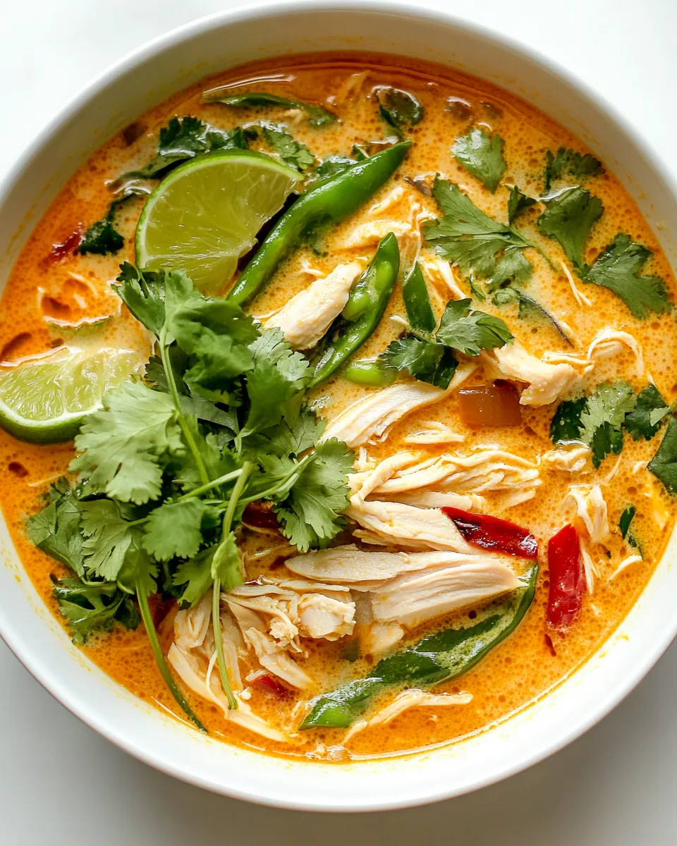 Homemade Easy Thai Chicken Curry Soup photo