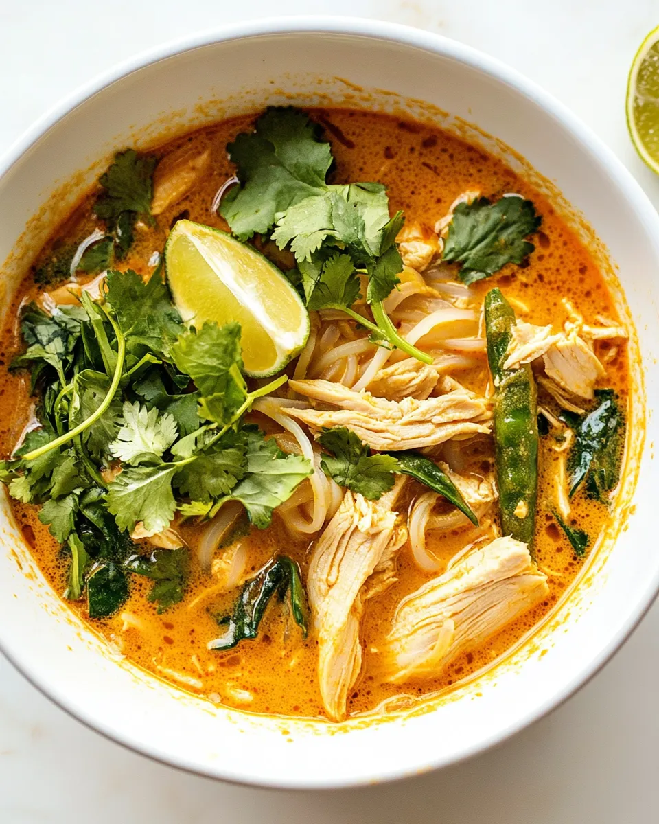 Classic Easy Thai Chicken Curry Soup image