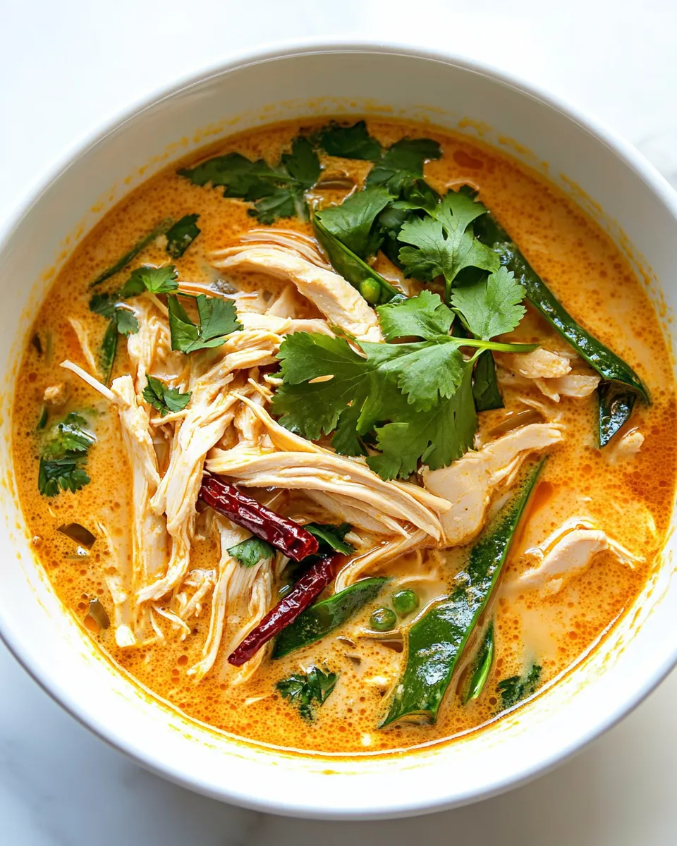 Delicious Easy Thai Chicken Curry Soup dish photo